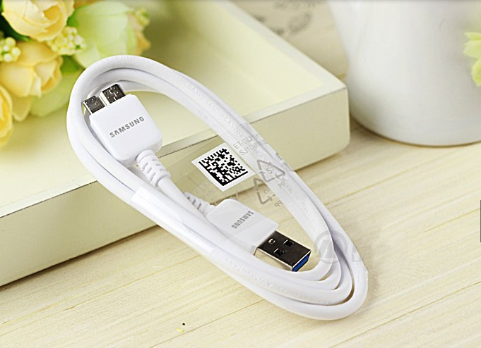 free shipping white Micro USB 3 0 USB Charger Cable Data Line for Galaxy Note 3