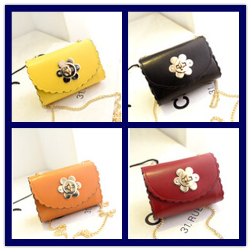 New Small Shoulder Bags Children s Leather Handbags Kid s Mini Designer Purse Woman s Korean