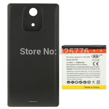 BA950 5000mAh Replacement Mobile Phone Battery & Cover Back Door for Sony Xperia ZR / M36h