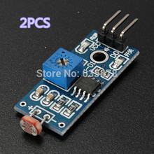 2Pcs/lot Light Sensor Module Photoresistor Module Seek Light Module For Arduino Smart Car Free Shipping