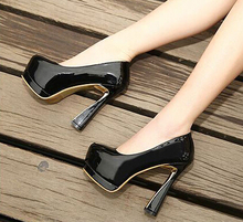 Free shipping fashion high heels thick patent leather shoes single shoes princess red wedding shoeswomen boots