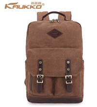 British Vintage style canvas backpack man casual travel sports shoulder bag rucksack multi-function laptop bag women backpacks