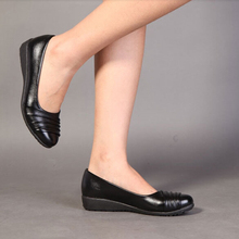 2014 New Arrival Women Shoes Sapatos Femininos Autumn Boots Soft Bottom Flat Shallow Mouth Wedge Shoes