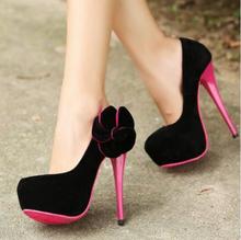 2014 Spring Summer brand New arrive pumps women’s Sexy high-heeled flower thin heel ultra high high-heeled wedding shoes TH194