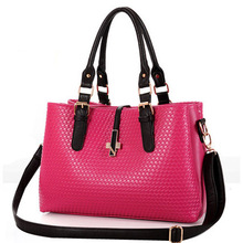 Plaid PU Leather Women Handbag New 2014 European Fashion Hot Sale 3 Layers Casual Ladies One Shoulder Bag Messenger Bags LY406