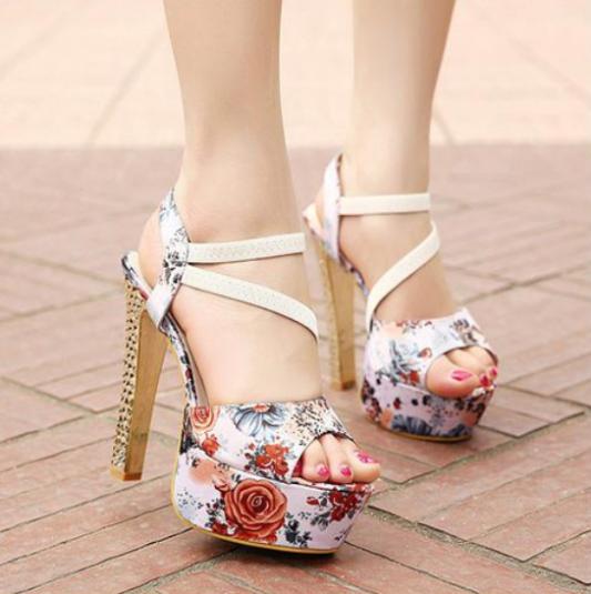 2014 Spring Summer brand New arrive pumps women s Sexy high heeled shoes chunky heel ultra