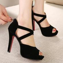 2014 Spring Summer brand New arrive pumps women’s Sexy high-heeled shoes zipper chunky heel ultra high high-heeled TH97