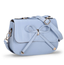 2014 Hot New Style Fashion Women’s Handbag charms Candy color Handbag shoulder bags messenger bags bowknot bags B012