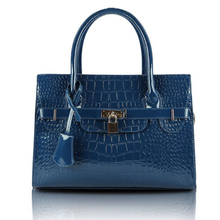 2014 Hot New Style Fashion Women’s Handbag charms lock Handbag shoulder bags messenger hasp Alligator Pattern bags B018