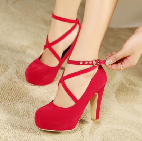 2014 Spring Summer brand New arrive pumps women s Sexy high heeled chunky heel ultra high