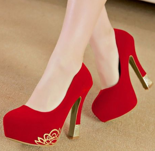 2014 Spring Summer brand New arrive pumps women s Sexy high heeled shoes glitter chunky heel