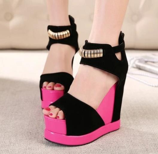 2014 Spring Summer brand New arrive pumps women s Sexy high heeled shoes charms zipper chunky