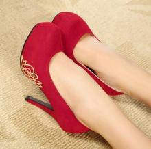 2014 Spring Summer brand New arrive pumps women’s Sexy high-heeled shoes charms glitter thin heel high-heeled wedding shoe TH172