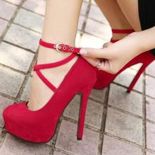 2014 Spring Summer brand New arrive pumps women’s Sexy high-heeled charms thin heels ultra high high-heeled wedding shoes TH058