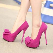 2014 Summer New arrive pumps women’s Sexy high-heeled charms bowknot wedding thin heel ultra high high-heeled shoes sandal TH085
