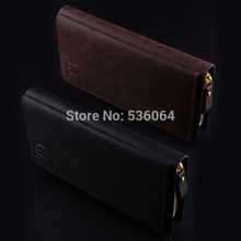 1 pcs New Fashion Men’s Leather Card Holder Clutch Wallet Purse Handbag Black free shipping