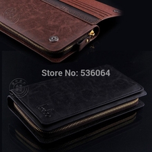 1 pcs New Fashion Men s Leather Card Holder Clutch Wallet Purse Handbag Black free shipping
