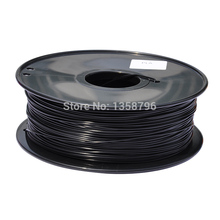 black color 3d printer filament PLA/ABS 1.75mm/3mm 1kg plastic Rubber Consumables Material MakerBot/RepRap/UP/Mendel