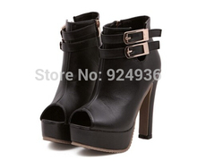 Free shipping Hot Sale New Arrival Classic High Heels Winter Boots Platform Sexy Peep Toe Lacing