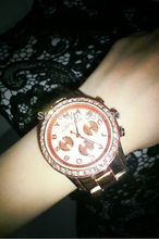 2014 new Simple Fashion ladies Watch, personalized all gold,all rose gold,Birthday Gift+Free shipping