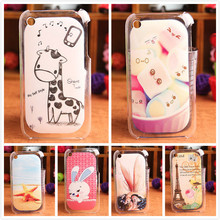 1X Accessory Cartoon Fashion Colored Drawing Design PC Plastic Protector Cover Skin Hard Case For Apple iphone 3 3GS 3G BOWEIKE