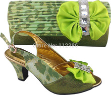 Wholesale Italian shoe and bag, Fashion shoe and bag with free shipping by DHL,GREEN