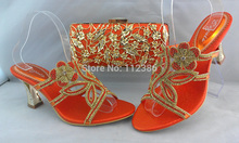 2014 African Fashion style shoes and matching bag, Italian shoe and bag for free shipping by DHL