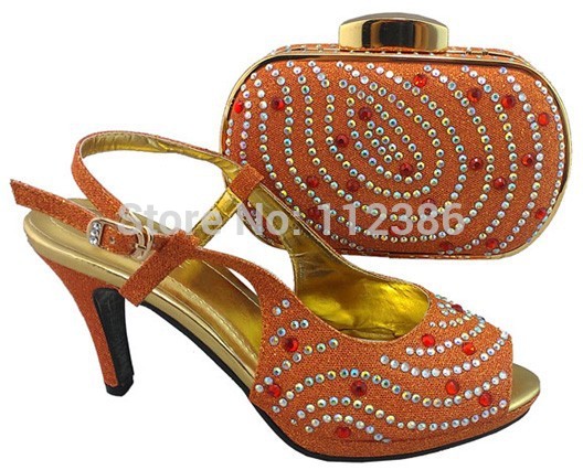 African wedding shoe and matching bag with free shipping by DHL with wholesale price