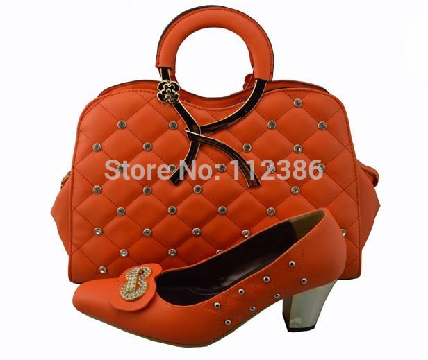 2014 Wholesale Fashion shoe and bag to match Wedding and Dress shoe and matching bag with