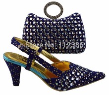 Wholesale wedding shoe and bag with free shipping by DHL ,TSH1114,blue color