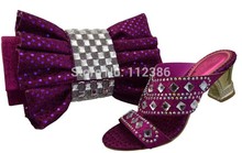 Free Shipping Fashion Sandal With bag, Shoe and bag in Italian style at wholesale price shoe and bag set,by DHLfushiapurple