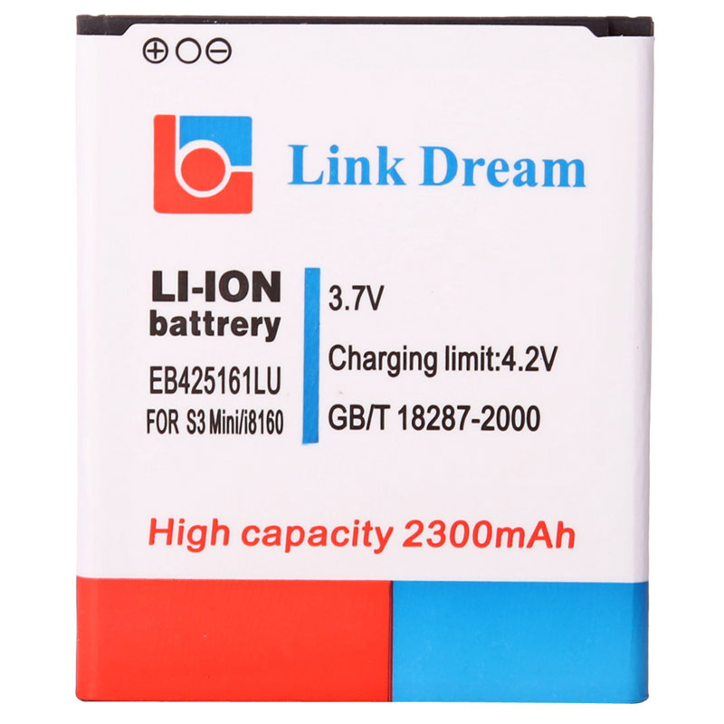EB425161LU Link sonho alta qualidade 2300mAh substituição celular bateria para Samsung Galaxy S3 III Mini / i8190 / i8160 
