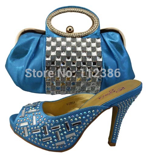 Hot selling 2014 Fashion shoe and matching bag set with free shipping by DHL