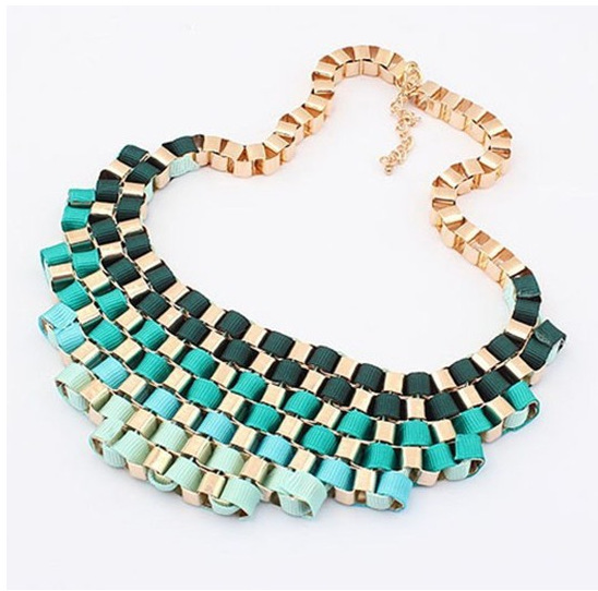 2014 High Quality Women Luxury Costume Fashion Chunky Necklaces Pendants Chokers Punk Gorgeous Statement Jewelry N615