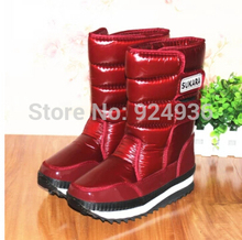 Free shipping New 2014 Thick Wool Boots In Cotton Shoes Women Boots To Keep Warm Snow Boots, Waterproof Non-slip Hiking boots