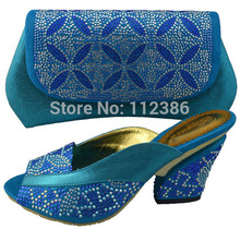 FREE SHIPING!!Italian Shoes and Bag Matching Set ,high quality in PU for wedding party shoe and bag