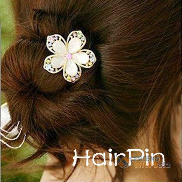 New Chic Colorful Charm Flower Hair Pins Wedding Hairpins NVIE