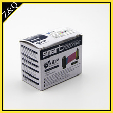 Original Smart 650649 YMCKFO color ribbon,Anti-counterfeiting fluorescence for use with Smart ID card printers-200 prints
