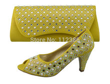 2014 new wholesale shoe and bag. Wholesale African shoe and matching bag set with free shipping by DHL