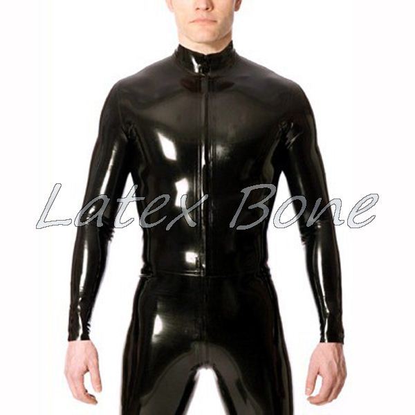 Купить высокое качество фронт zip резиновые латекс костюм для мужчин в ...