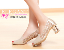 CRAZY new summer 100 leather fish mouth sandals of fish mouth crude sandals sandals Luxurious exquisite