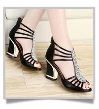 CRAZY new summer sexy fish mouth of square heel sandals of fish mouth crude sandals sandals