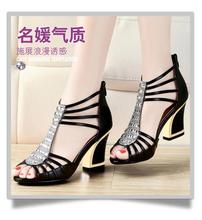 CRAZY new summer sexy fish mouth of square heel sandals of fish mouth crude sandals sandals