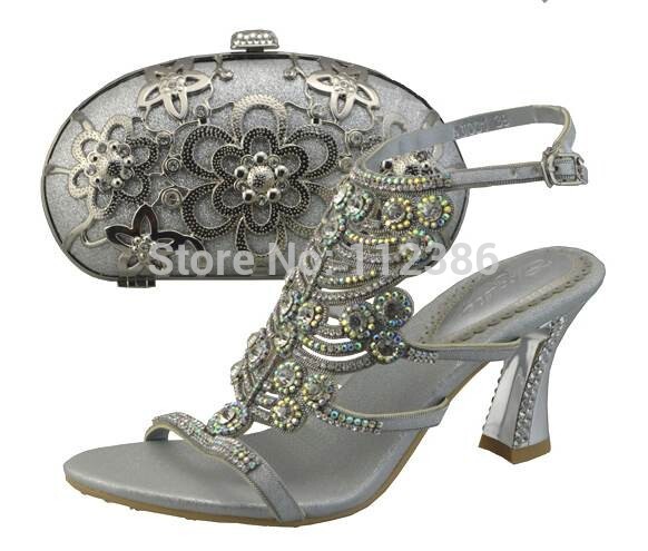 African wedding and party shoe and bag to match with free shipping by DHL wholesale matching