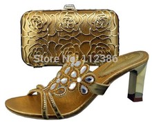 2014 New arrival Italian type shoe and matching bag ,wholesale fashion set of shoe and bag with free shipping by DHLgold