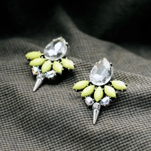 2014 Branded Earrings Neon Green Honey Bee Rivet Earrings