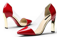 genuine womens leather shoes sexy women shoes pointed toes shallow new 2014 new fashion vintage high
