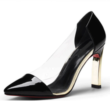 genuine womens leather shoes sexy women shoes pointed toes shallow new 2014 new fashion vintage high