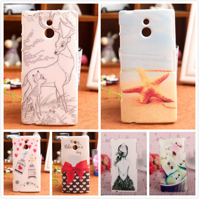 Lovely Cartoon Design High Quality Accessory Cover Protection Back Skin TPU Silicone Shell Case For Sony