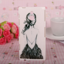Lovely Cartoon Design High Quality Accessory Cover Protection Back Skin TPU Silicone Shell Case For Sony
